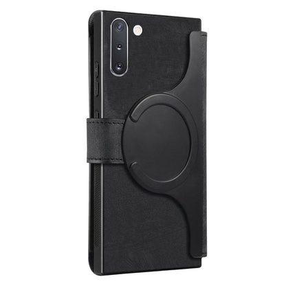 For Samsung Galaxy Note10 CaseNeo MagSafe RFID Anti-theft Retro Leather Phone Case(Black)