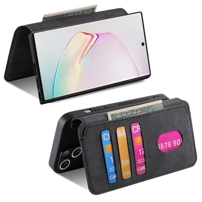 For Samsung Galaxy Note10 CaseNeo MagSafe RFID Anti-theft Retro Leather Phone Case(Black)