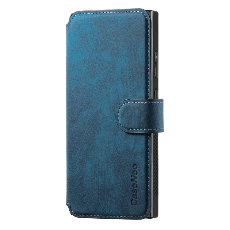 For Samsung Galaxy Note10 CaseNeo MagSafe RFID Anti-theft Retro Leather Phone Case(Blue)