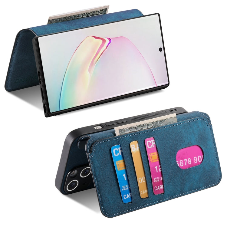 For Samsung Galaxy Note10 CaseNeo MagSafe RFID Anti-theft Retro Leather Phone Case(Blue)