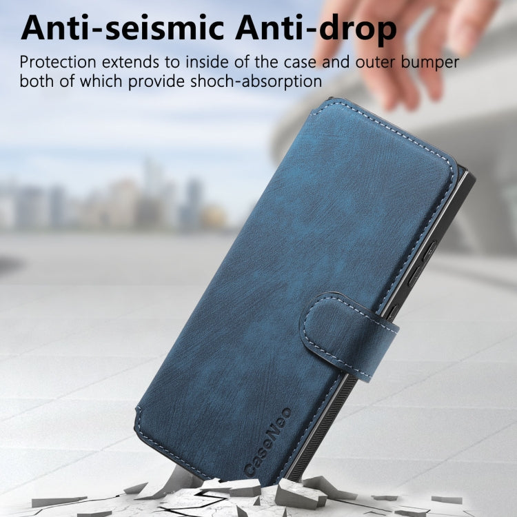For Samsung Galaxy Note10 CaseNeo MagSafe RFID Anti-theft Retro Leather Phone Case(Blue)