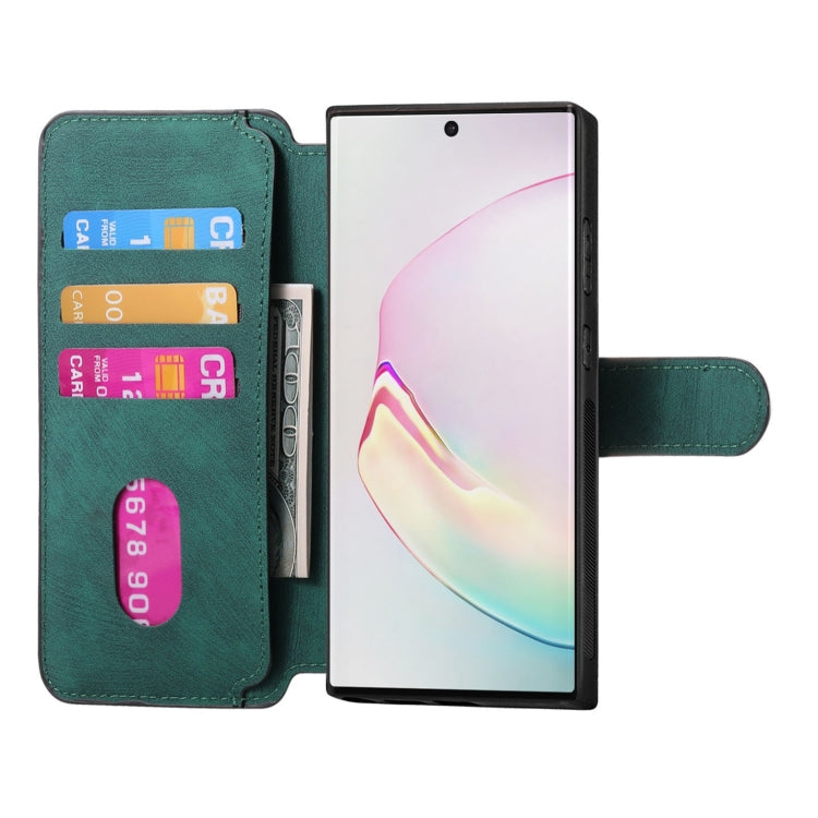For Samsung Galaxy Note10 CaseNeo MagSafe RFID Anti-theft Retro Leather Phone Case(Green)