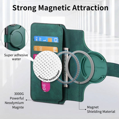 For Samsung Galaxy Note10 CaseNeo MagSafe RFID Anti-theft Retro Leather Phone Case(Green)