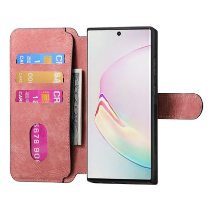 For Samsung Galaxy Note10 CaseNeo MagSafe RFID Anti-theft Retro Leather Phone Case(Pink)