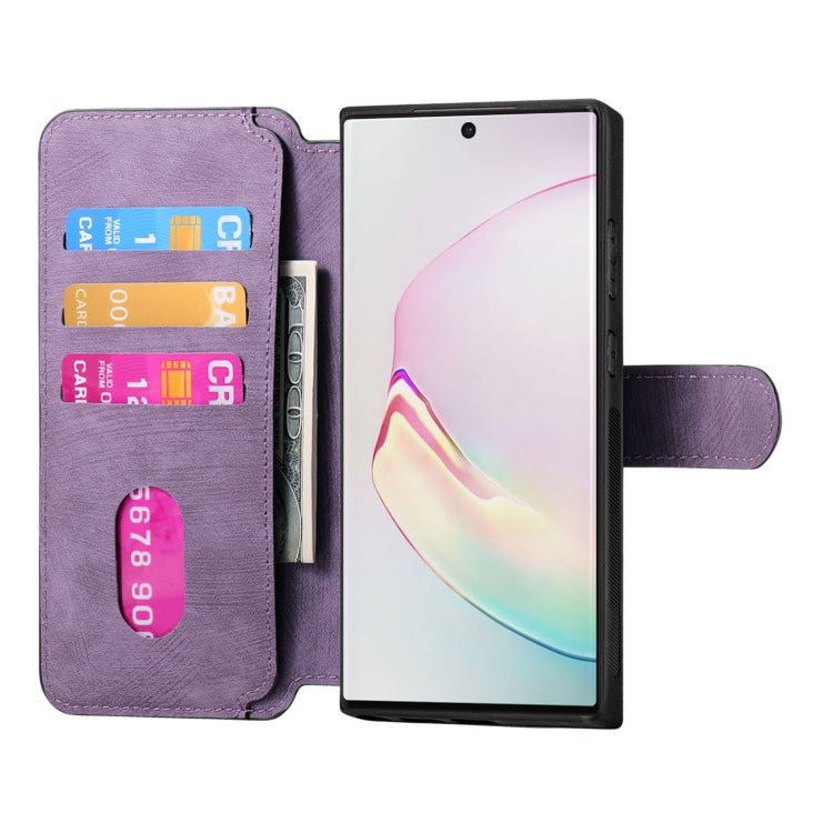 For Samsung Galaxy Note10 CaseNeo MagSafe RFID Anti-theft Retro Leather Phone Case(Purple)