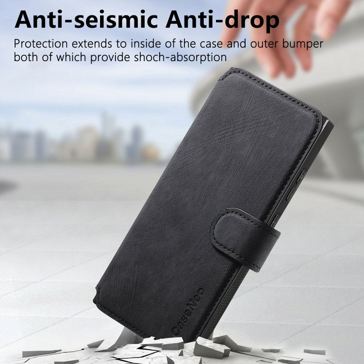 Pour Samsung Galaxy Note10+ ÉtuiCoque de téléphone rétro en cuir anti-vol MagSafe RFID (noir)