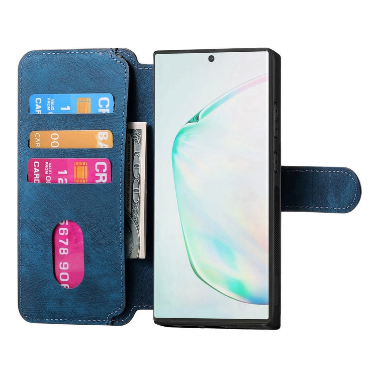 For Samsung Galaxy Note10+ CaseNeo MagSafe RFID Anti-theft Retro Leather Phone Case(Blue)