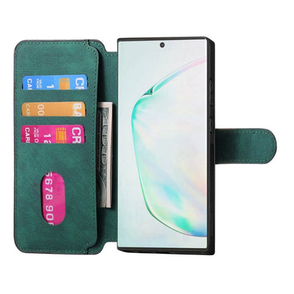 For Samsung Galaxy Note10+ CaseNeo MagSafe RFID Anti-theft Retro Leather Phone Case(Green)