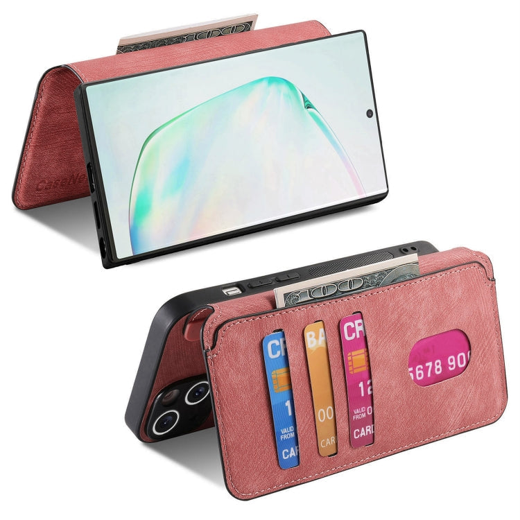 For Samsung Galaxy Note10+ CaseNeo MagSafe RFID Anti-theft Retro Leather Phone Case(Pink)