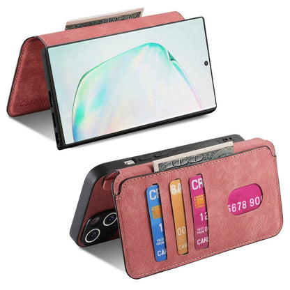 For Samsung Galaxy Note10+ CaseNeo MagSafe RFID Anti-theft Retro Leather Phone Case(Pink)