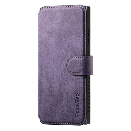 For Samsung Galaxy Note10+ CaseNeo MagSafe RFID Anti-theft Retro Leather Phone Case(Purple)