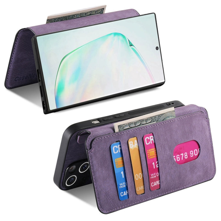 For Samsung Galaxy Note10+ CaseNeo MagSafe RFID Anti-theft Retro Leather Phone Case(Purple)