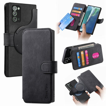 For Samsung Galaxy Note20 CaseNeo MagSafe RFID Anti-theft Retro Leather Phone Case(Black)