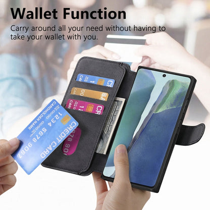 For Samsung Galaxy Note20 CaseNeo MagSafe RFID Anti-theft Retro Leather Phone Case(Black)