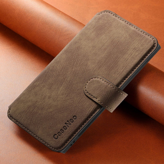 For Samsung Galaxy Note20 CaseNeo MagSafe RFID Anti-theft Retro Leather Phone Case(Brown)
