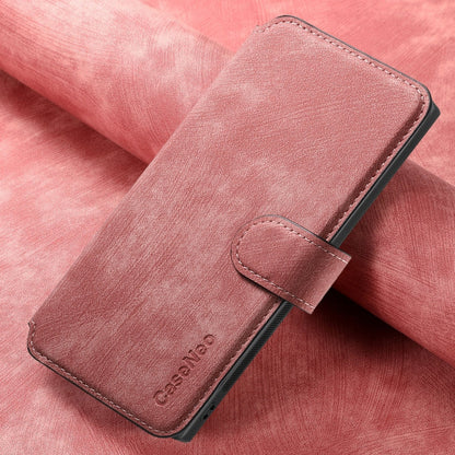 For Samsung Galaxy Note20 CaseNeo MagSafe RFID Anti-theft Retro Leather Phone Case(Pink)