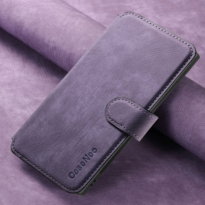For Samsung Galaxy Note20 CaseNeo MagSafe RFID Anti-theft Retro Leather Phone Case(Purple)