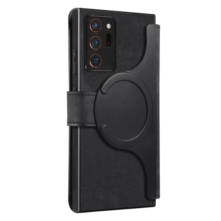 For Samsung Galaxy Note20 Ultra CaseNeo MagSafe RFID Anti-theft Retro Leather Phone Case(Black)