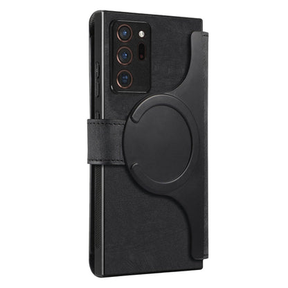 For Samsung Galaxy Note20 Ultra CaseNeo MagSafe RFID Anti-theft Retro Leather Phone Case(Black)