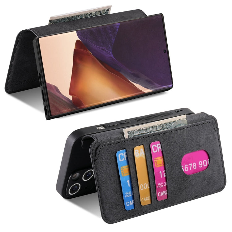 For Samsung Galaxy Note20 Ultra CaseNeo MagSafe RFID Anti-theft Retro Leather Phone Case(Black)