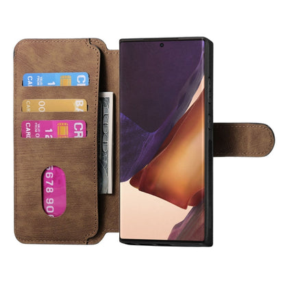 For Samsung Galaxy Note20 Ultra CaseNeo MagSafe RFID Anti-theft Retro Leather Phone Case(Brown)