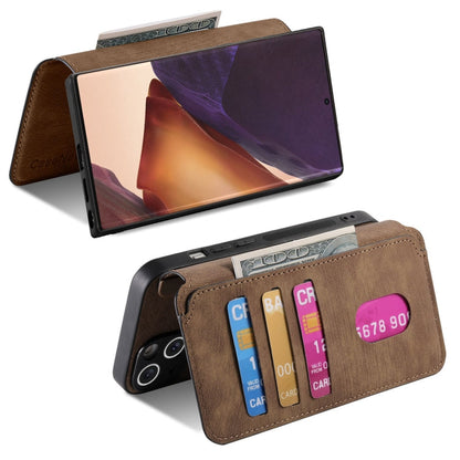 For Samsung Galaxy Note20 Ultra CaseNeo MagSafe RFID Anti-theft Retro Leather Phone Case(Brown)