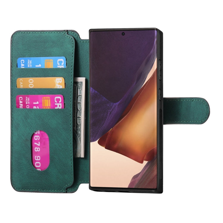 For Samsung Galaxy Note20 Ultra CaseNeo MagSafe RFID Anti-theft Retro Leather Phone Case(Green)