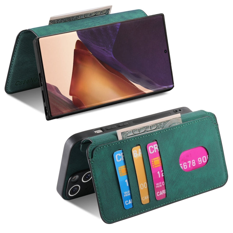For Samsung Galaxy Note20 Ultra CaseNeo MagSafe RFID Anti-theft Retro Leather Phone Case(Green)