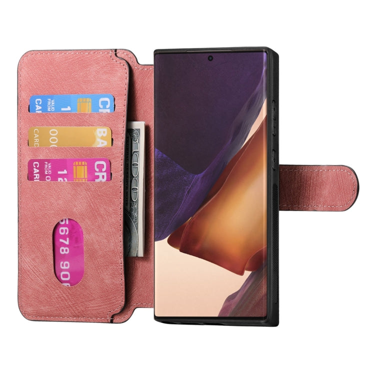 For Samsung Galaxy Note20 Ultra CaseNeo MagSafe RFID Anti-theft Retro Leather Phone Case(Pink)