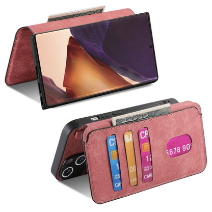 For Samsung Galaxy Note20 Ultra CaseNeo MagSafe RFID Anti-theft Retro Leather Phone Case(Pink)
