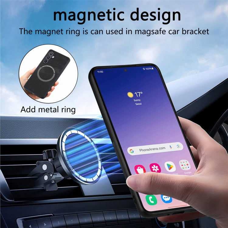 For Galaxy S24 FE 5G CaseNeo MagSafe RFID Anti-theft Retro Leather Phone Case(Black)