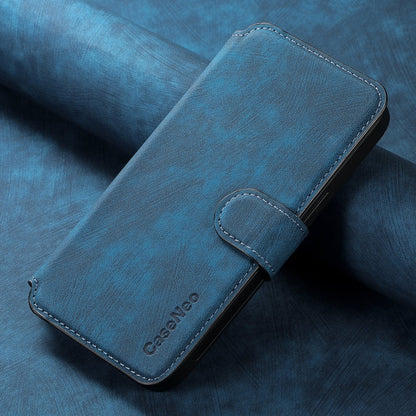 For Galaxy S24 FE 5G CaseNeo MagSafe RFID Anti-theft Retro Leather Phone Case(Blue)