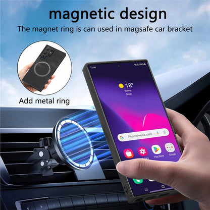 For Galaxy S24 Ultra 5G CaseNeo MagSafe RFID Anti-theft Retro Leather Phone Case(Black)