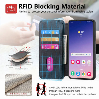 For Galaxy S24+ 5G CaseNeo MagSafe RFID Anti-theft Retro Leather Phone Case(Black)