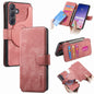 Pour Samsung Galaxy S24 5G Coque Étui en Cuir Rétro Neo MagSafe RFID Anti-vol (Rose)