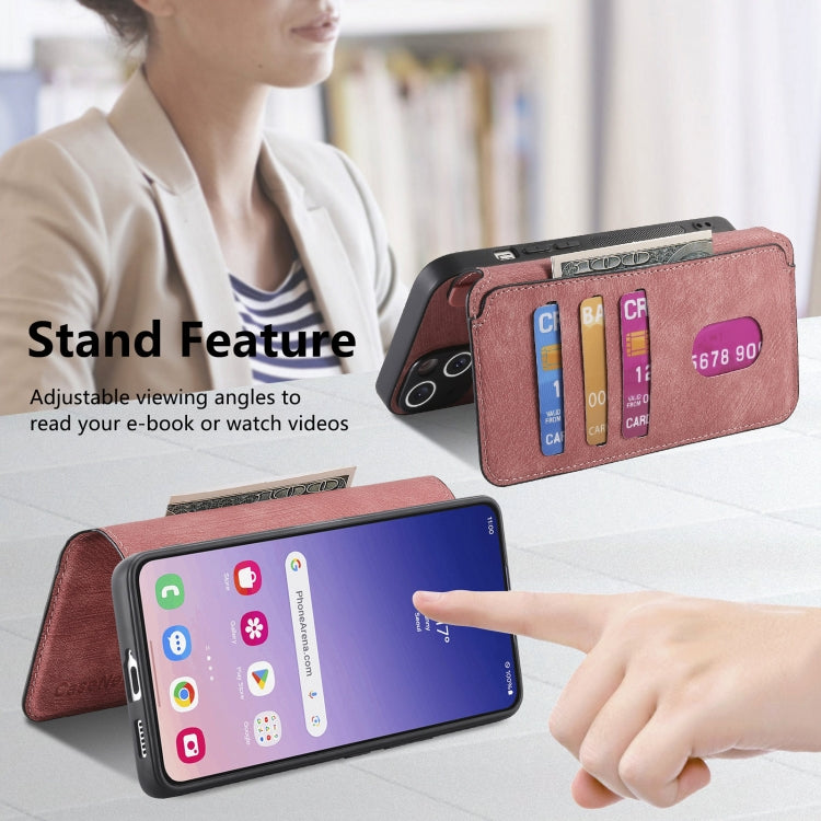 For Galaxy S23 FE 5G CaseNeo MagSafe RFID Anti-theft Retro Leather Phone Case(Pink)