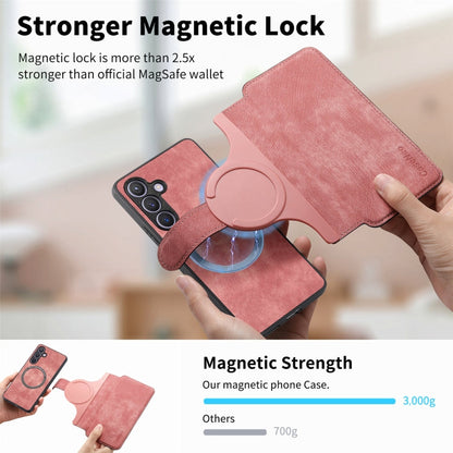 For Galaxy S23 FE 5G CaseNeo MagSafe RFID Anti-theft Retro Leather Phone Case(Pink)