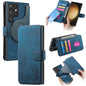 For Galaxy S23 Ultra 5G CaseNeo MagSafe RFID Anti-theft Retro Leather Phone Case(Blue)