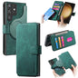 For Galaxy S23 Ultra 5G CaseNeo MagSafe RFID Anti-theft Retro Leather Phone Case(Green)