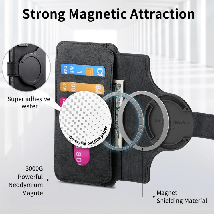 For Galaxy S23+ 5G CaseNeo MagSafe RFID Anti-theft Retro Leather Phone Case(Black)