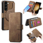 For Galaxy S23+ 5G CaseNeo MagSafe RFID Anti-theft Retro Leather Phone Case(Brown)