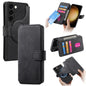 Pour Samsung Galaxy S23 5G Coque en cuir rétro MagSafe RFID antivol (Noir)