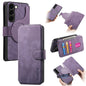 For Galaxy S23 5G CaseNeo MagSafe RFID Anti-theft Retro Leather Phone Case(Purple)