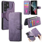 Pour Samsung Galaxy S22 Ultra 5G CoqueHousse de téléphone en cuir rétro anti-RFID Neo MagSafe (Violet)