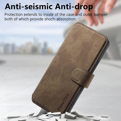 For Galaxy S22+ 5G CaseNeo MagSafe RFID Anti-theft Retro Leather Phone Case(Brown)