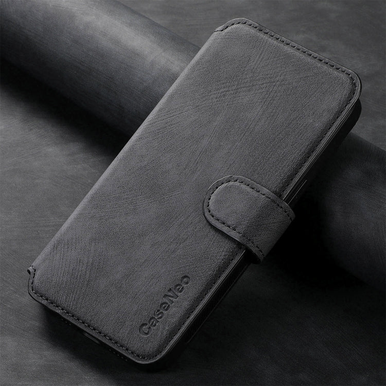 For Galaxy S21+ 5G CaseNeo MagSafe RFID Anti-theft Retro Leather Phone Case(Black)