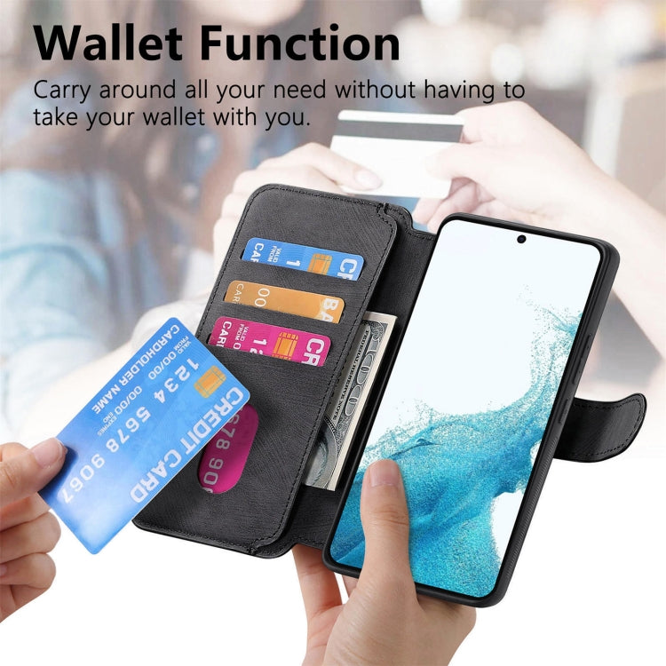 For Galaxy S21 5G CaseNeo MagSafe RFID Anti-theft Retro Leather Phone Case(Black)