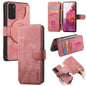 Pour étui Samsung Galaxy S20 FE, étui de téléphone en cuir rétro anti-RFID Neo MagSafe (rose)