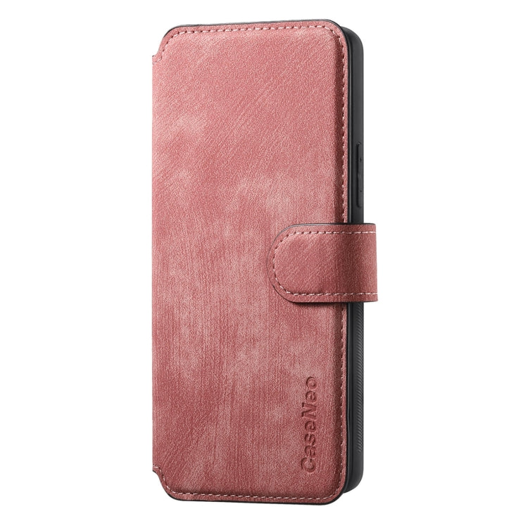 Pour étui Samsung Galaxy S20 FE, étui de téléphone en cuir rétro anti-RFID Neo MagSafe (rose)