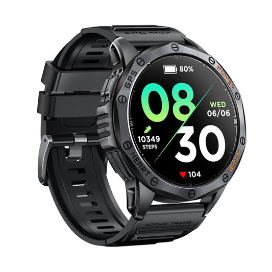 LEMFO K67 1.43 inch AMOLED Screen GPS Sports Smart Watch, Support Bluetooth Call / Health Monitoring(Black)
